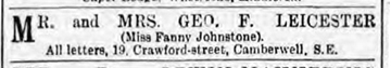 Fanny and Geoge July 1900